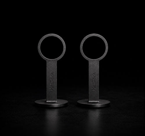 HatDock™ Duo Pack — 2 Dashboard Hat Holders for Car & Truck | Carbon Matte Black | Save on Two